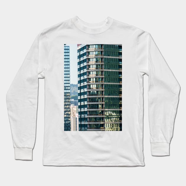 Oahu’s Skyscraper Long Sleeve T-Shirt by KensLensDesigns